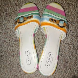 Coach heel sandles